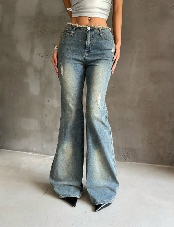 
						Blugi SHEIN, albastru