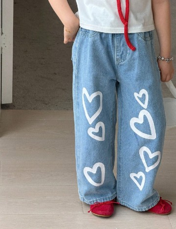 
						Blugi Shein Kids, albastru