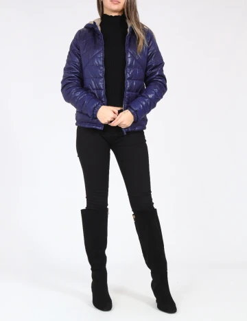 Geaca Pull&Bear, albastru Albastru