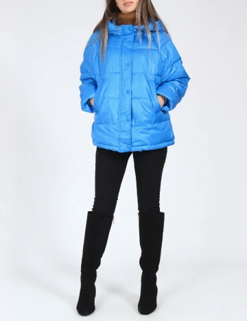 Geaca Oversize Zara, albastru