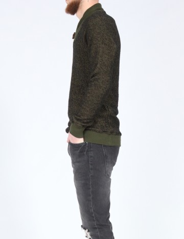 Bluza Zara, verde/negru