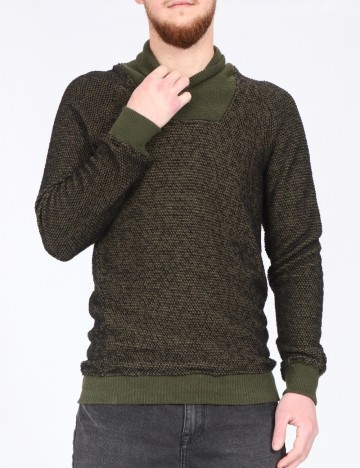 Bluza Zara, verde/negru