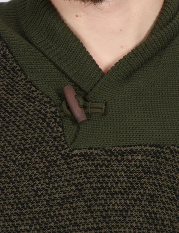 Bluza Zara, verde/negru Verde