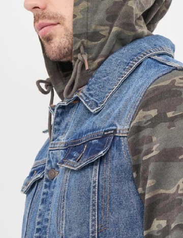 Jacheta Pull&Bear, albastru Albastru