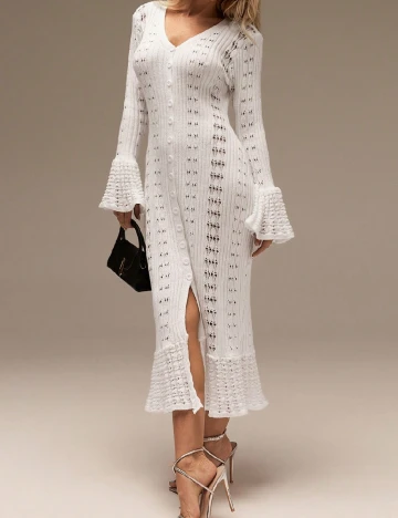 Rochie medie SHEIN, alb