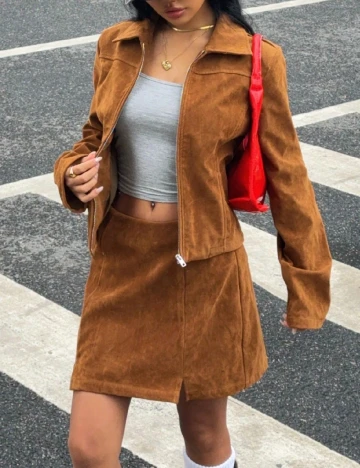 Compleu SHEIN, maro Maro