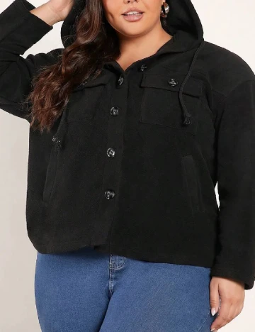 Jacheta SHEIN CURVE, negru