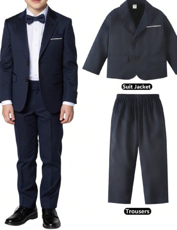 
						Costum Shein Kids, bleumarin