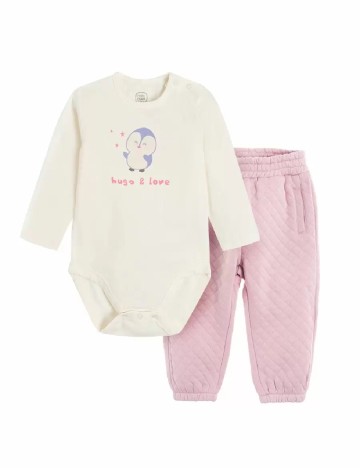 
						Compleu Cool Club, roz/alb