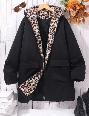 
						Geaca Shein Kids, negru