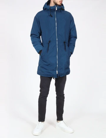 Geaca Pull&Bear, albastru Albastru