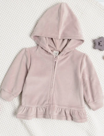 Hanorac Cool Club, roz pudra