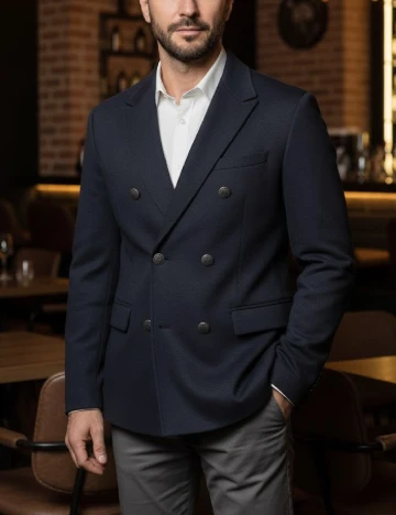 Sacou Zara, bleumarin