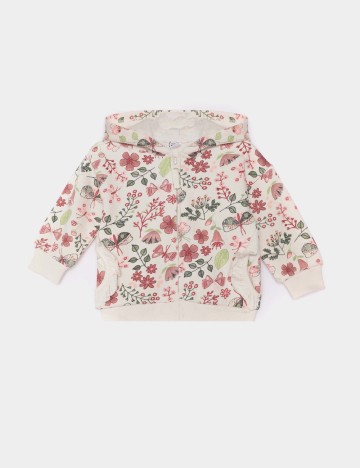 
						Hanorac Cool Club, floral print