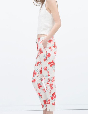 Pantaloni Zara, floral
