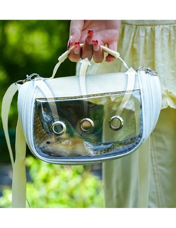 
						Geanta de transport pentru animale. SHEIN, ecru