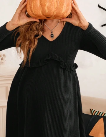 Rochie scurta SHEIN Maternity, negru