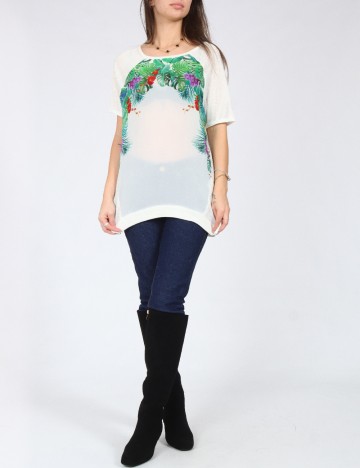 Bluza Pull&Bear, alb