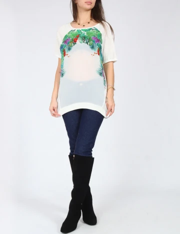 Bluza Pull&Bear, alb