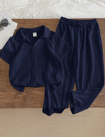 Compleu Shein Kids, bleumarin