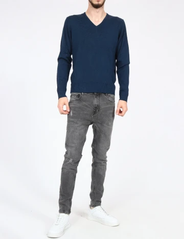 Blugi Pull&Bear, gri Gri