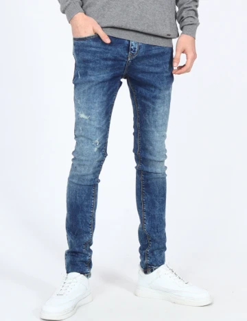 Blugi Pull&Bear, albastru Albastru