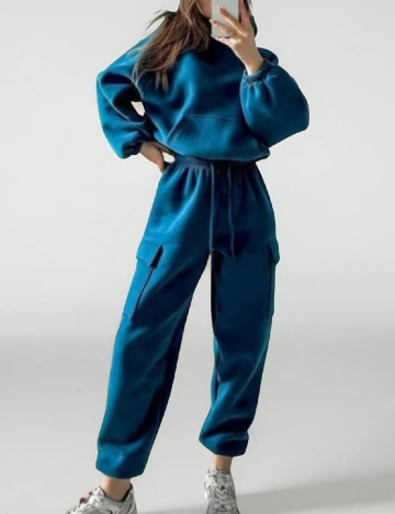 Compleu SHEIN CURVE, albastru Albastru