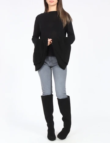 Bluza Bershka, negru Negru