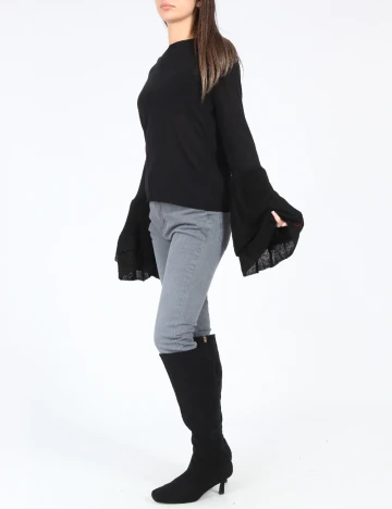 Bluza Bershka, negru Negru