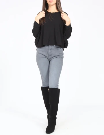 Bluza Bershka, negru