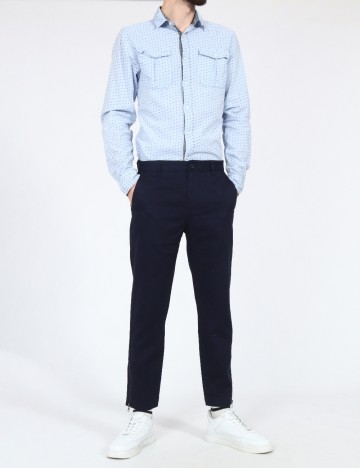Pantaloni Bershka, bleumarin