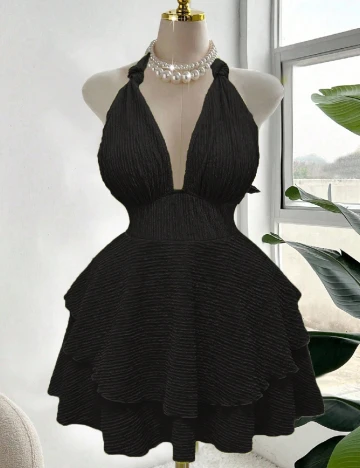 Rochie scurta SHEIN CURVE, negru