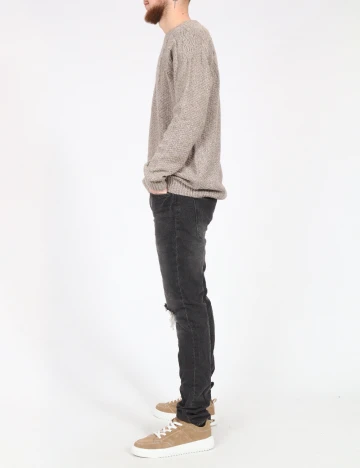 Blugi Pull&Bear, gri inchis Gri