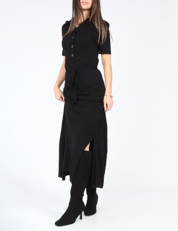 Rochie lunga Massimo Dutti, negru