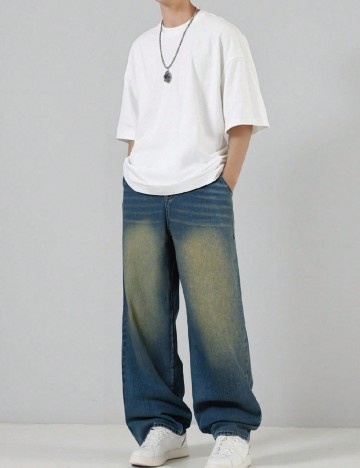 
						Blugi Shein Kids, albastru