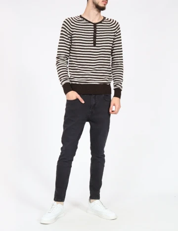 Bluza Zara, maro/ecru