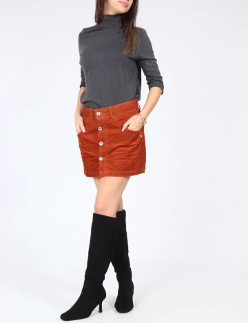 Fusta Zara, caramiziu Maro