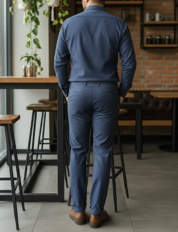 Pantaloni Zara, albastru Albastru