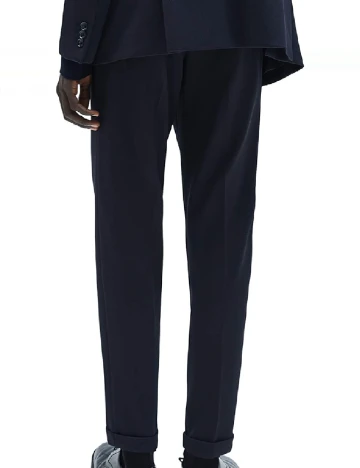 Pantaloni Zara, bleumarin Albastru