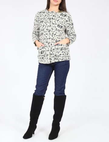 Jacheta Zara, alb/negru