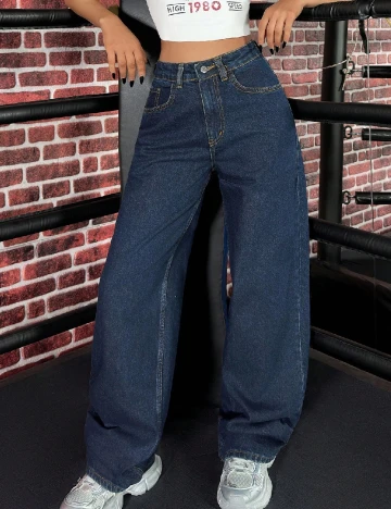 Blugi SHEIN, bleumarin Albastru