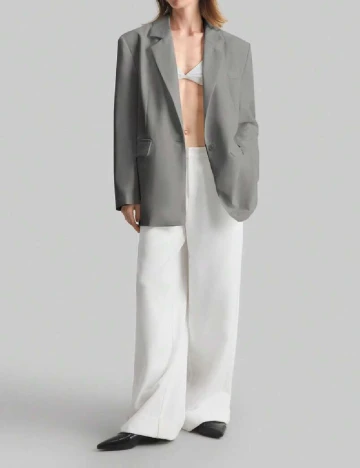 Sacou Oversize SHEIN, gri