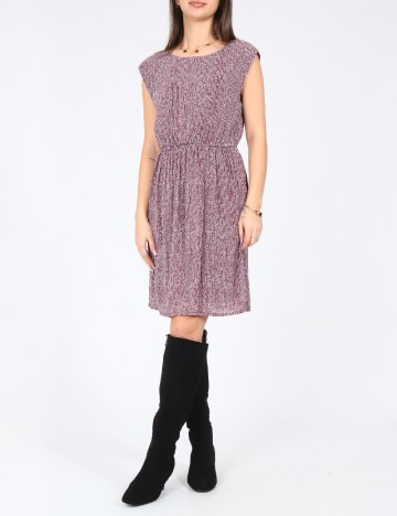 
						Rochie scurta Zara, visiniu/alb