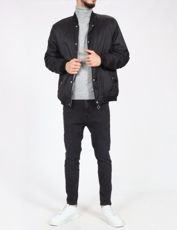 Geaca Pull&Bear, negru