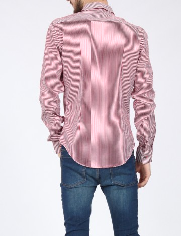 Camasa Zara, rosu/alb