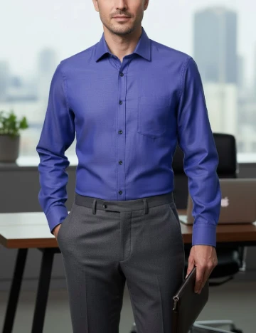 Camasa Zara, albastru Albastru