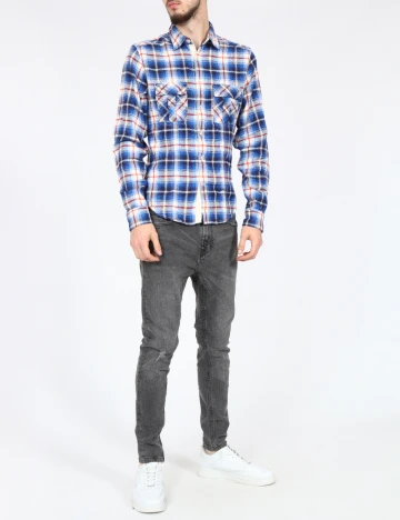 Camasa Zara, albastru Albastru