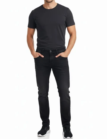 Blugi Bershka, negru Negru