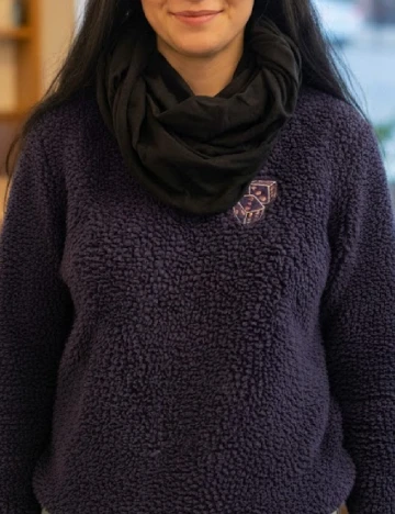 Esarfa circulara Bershka, negru