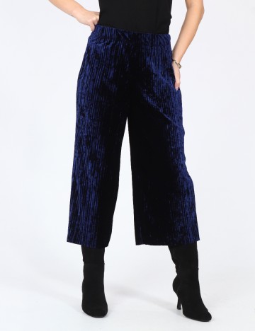 Pantaloni trei sferturi Bershka, bleumarin